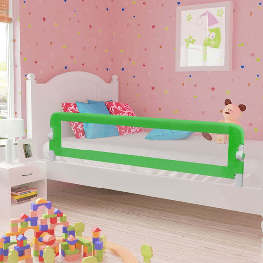Berkfield Toddler Safety Bed Rail Green 180x42 cm Polyester
