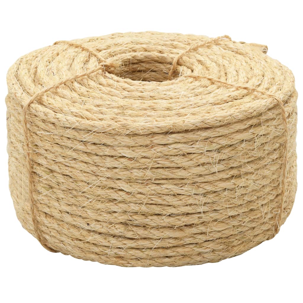 Berkfield Rope 100% Sisal 6 mm 100 m