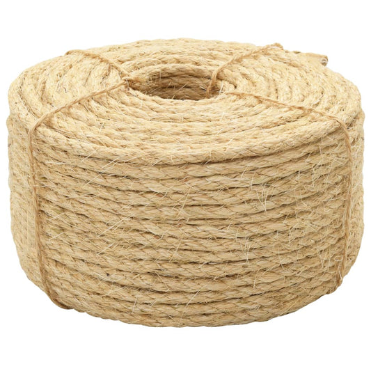 Berkfield Rope 100% Sisal 10 mm 50 m