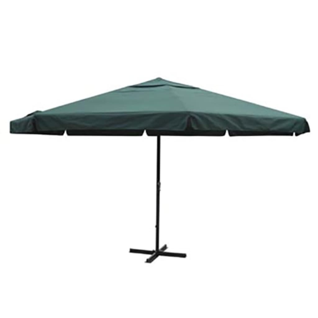 Berkfield Parasol Green Aluminium 500 cm