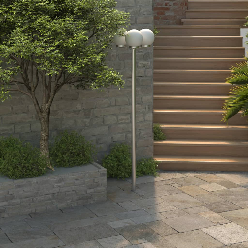 Berkfield Garden Lamp Post 3 Lamps 220 cm