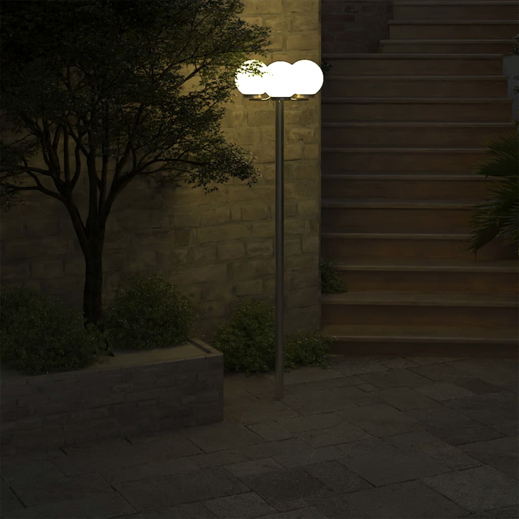 Berkfield Garden Lamp Post 3 Lamps 220 cm