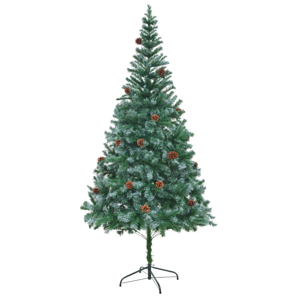 Berkfield Artificial Christmas Tree with Pinecones 210 cm