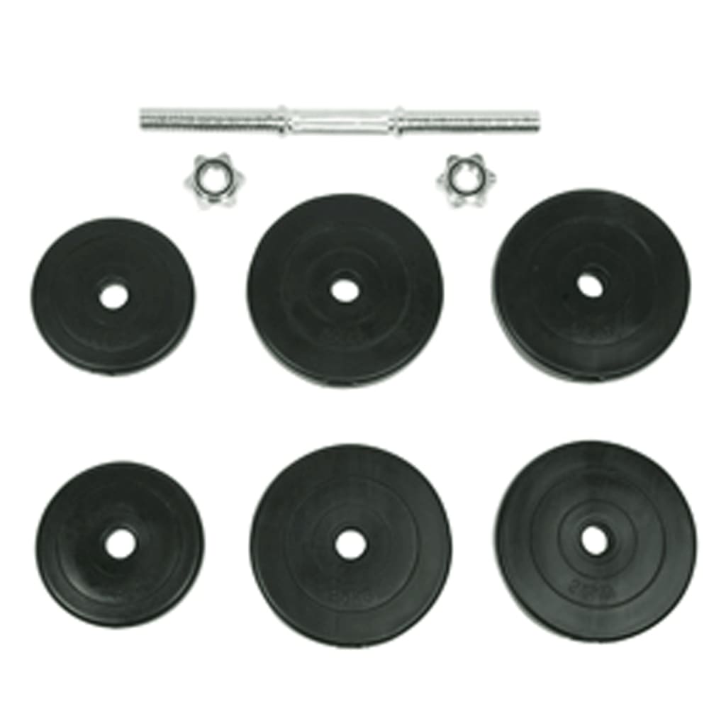 Berkfield 9 Piece Dumbbell Set 15 kg
