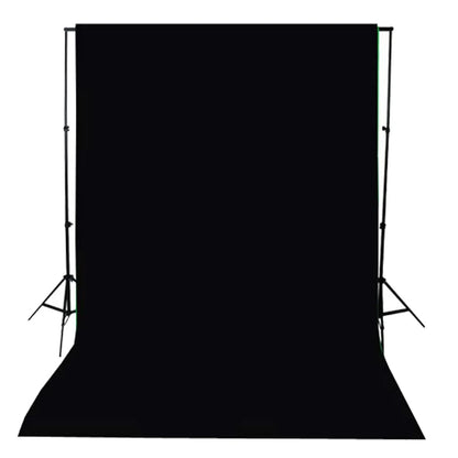 Berkfield Backdrop Cotton Black 300x300 cm