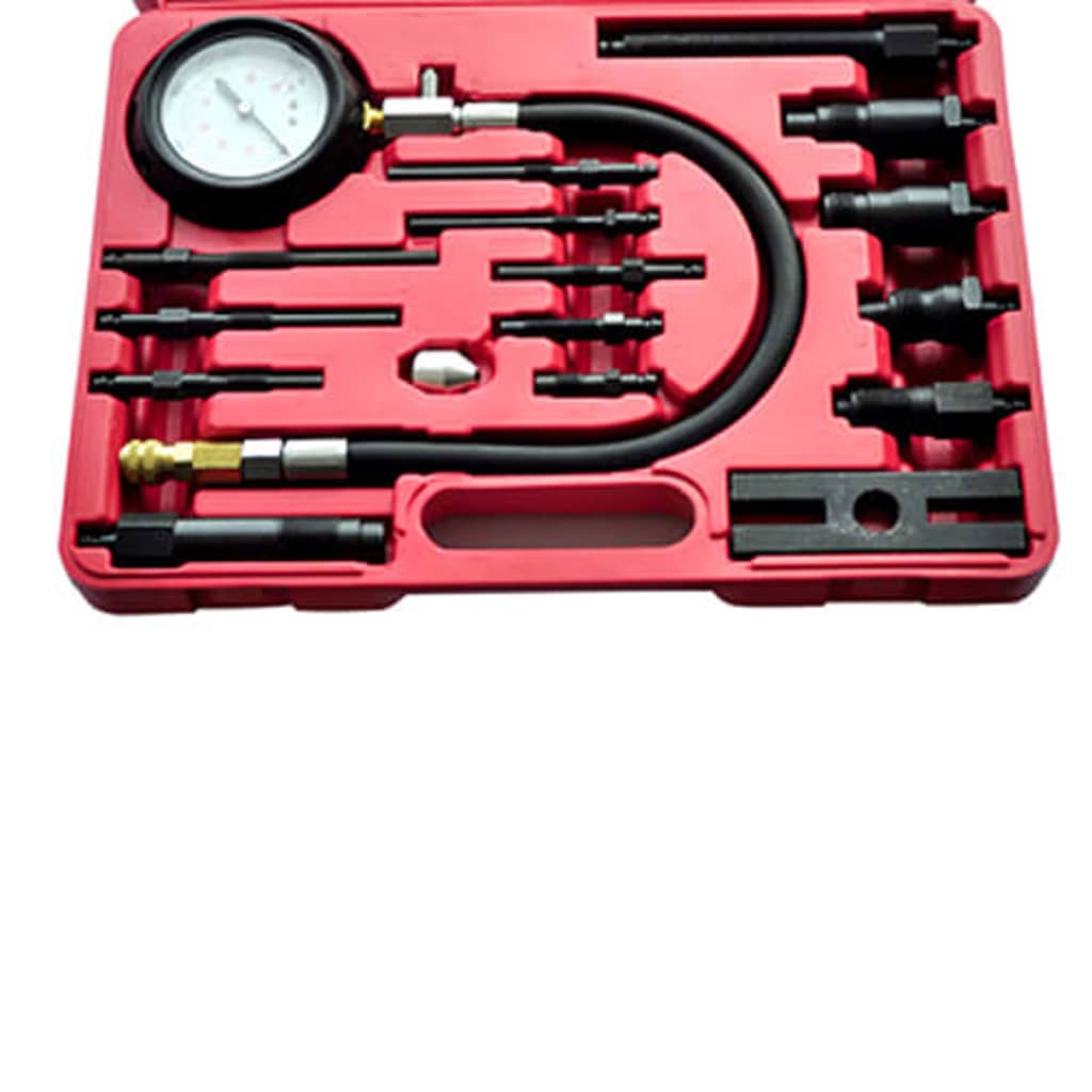 Berkfield 17 Piece Diesel Engine Compression Tester Kit