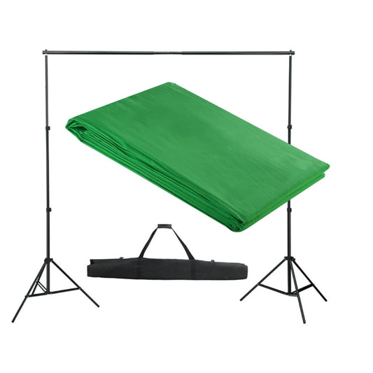 Berkfield Backdrop Support System 300 x 300 cm Green