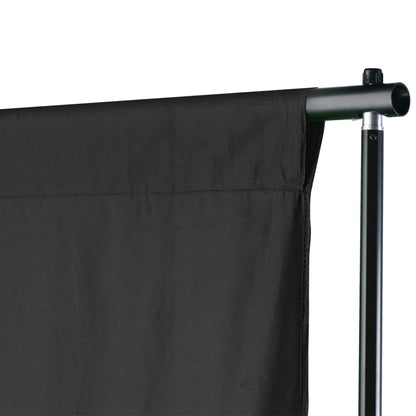 Berkfield Backdrop Support System 500 x 300 cm Black