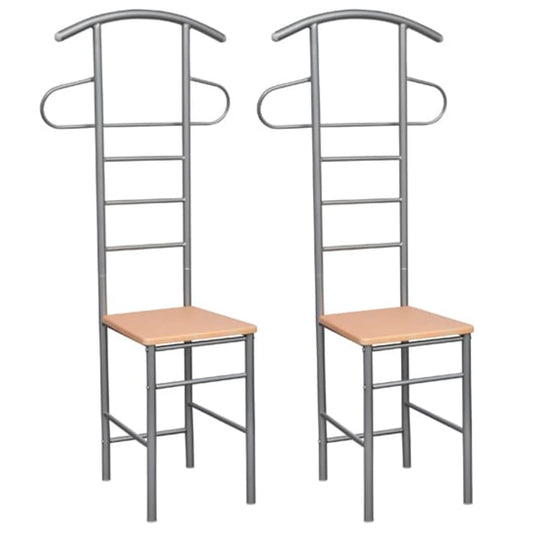 Berkfield Gentleman's Valet Chairs 2 pcs Metal