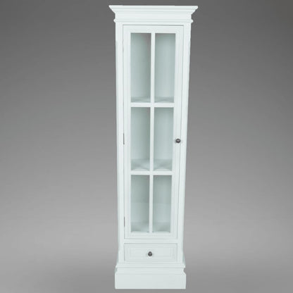 Berkfield Chic Bookcase Cabinet with 3 Shelves White Wooden