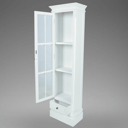 Berkfield Chic Bookcase Cabinet with 3 Shelves White Wooden