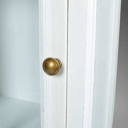 Berkfield Chic Bookcase Cabinet with 3 Shelves White Wooden