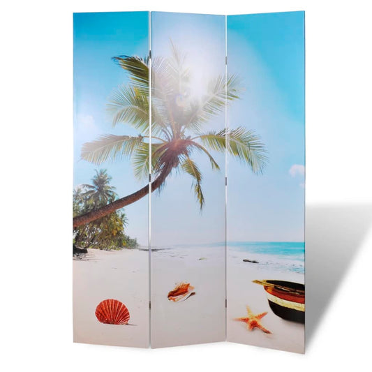 Berkfield Folding Room Divider 120x170 cm Beach