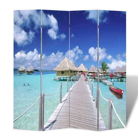 Berkfield Folding Room Divider 160x170 cm Beach