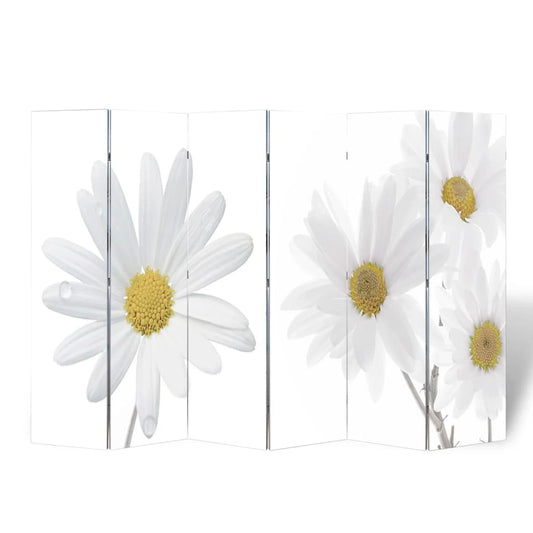 Berkfield Folding Room Divider 217x170 cm Flower
