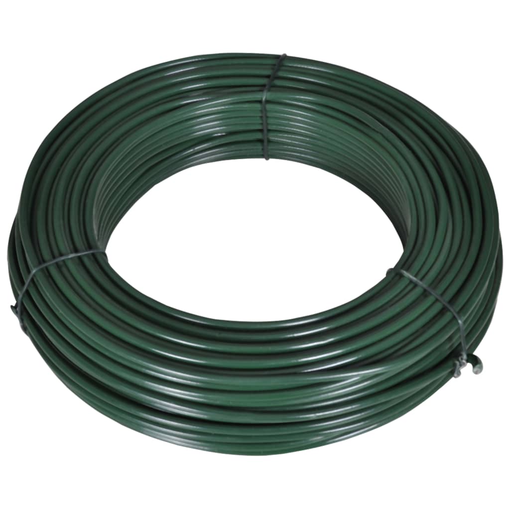 Berkfield Fence Span Wire 55 m 2.1/3.1 mm Steel Green