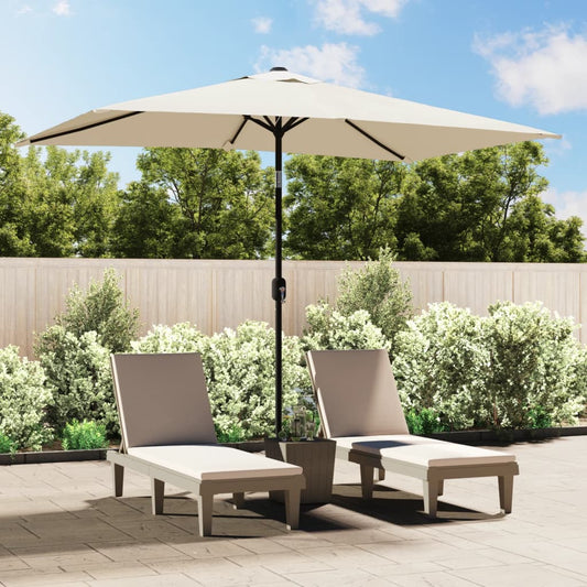 Berkfield Parasol 200 x 300 cm Sand White Rectangular