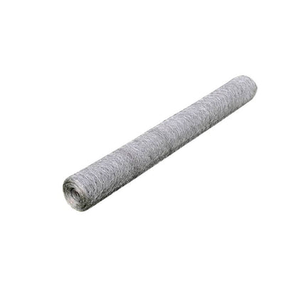 Berkfield Chicken Wire Fence Galvanised Steel 25x1 m Silver