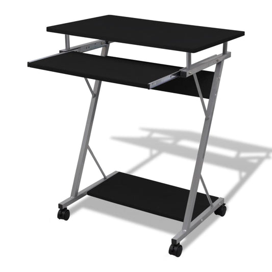 Berkfield Compact Computer Desk with Pull-out Keyboard Tray Black