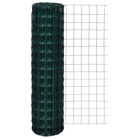 Berkfield Euro Fence Steel 10x1.5 m Green