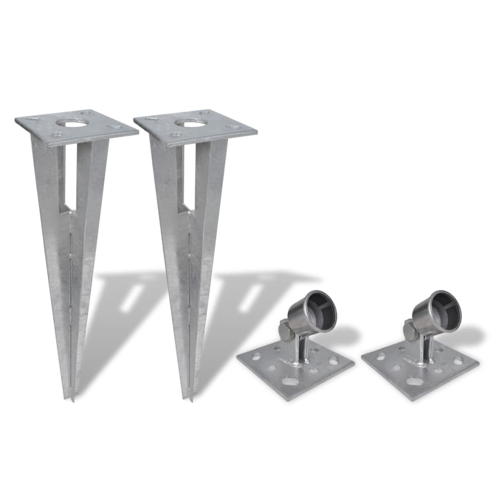 Berkfield Strive Post Spikes 2 pcs Steel