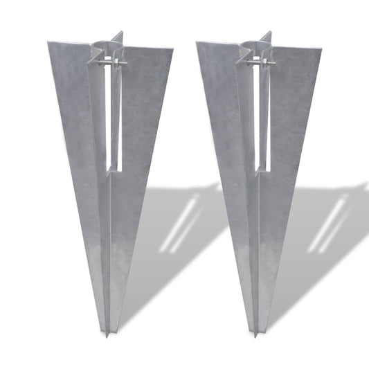 Berkfield Fence Post Spikes 2 pcs Steel