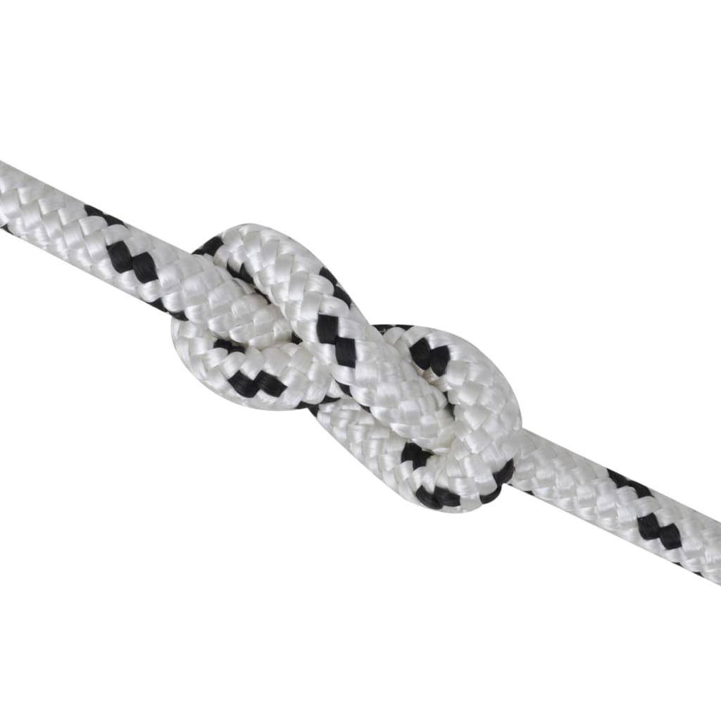 Berkfield Braided Rope Coil Boat Line Polyester 10 mm x 50 m