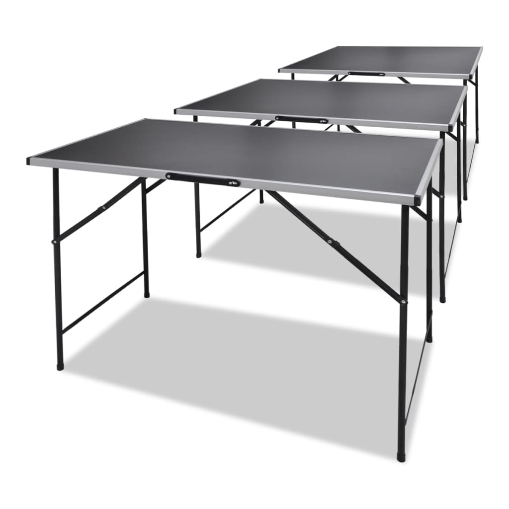 Berkfield Pasting Tables 3 pcs Foldable