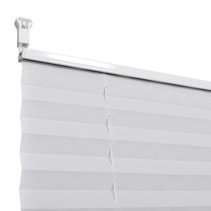 Plisse Blind 40x200cm White Pleated Blind
