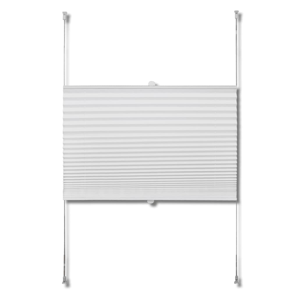 Plisse Blind 60x150cm White Pleated Blind