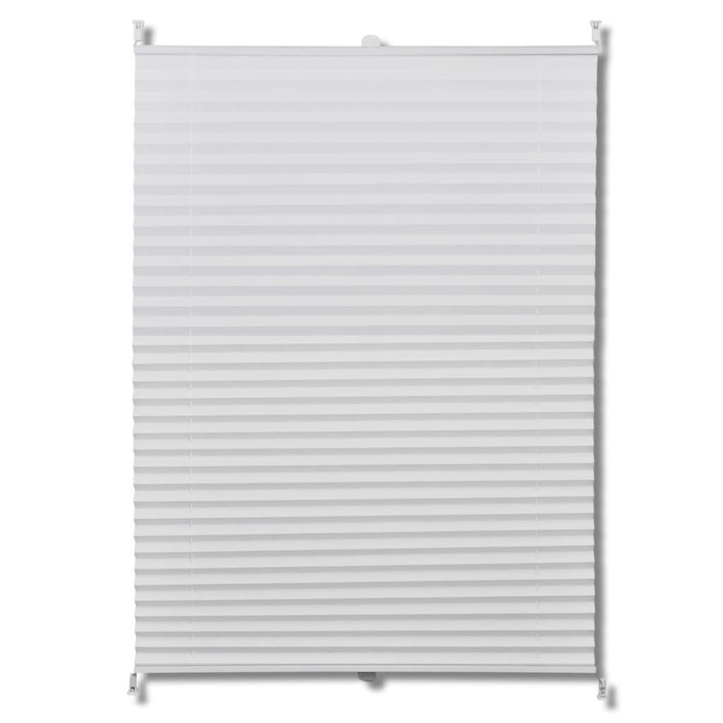 Plisse Blind 110x100cm White Pleated Blind