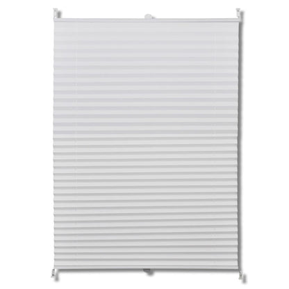 Plisse Blind 110x100cm White Pleated Blind