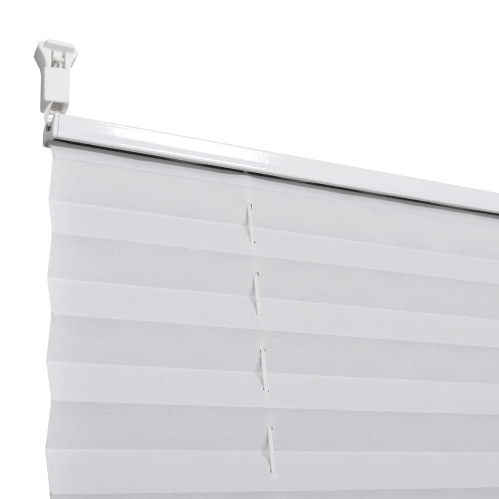 Plisse Blind 110x100cm White Pleated Blind