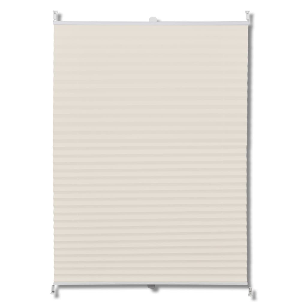 Berkfield Plisse Blind 90x150cm Cream