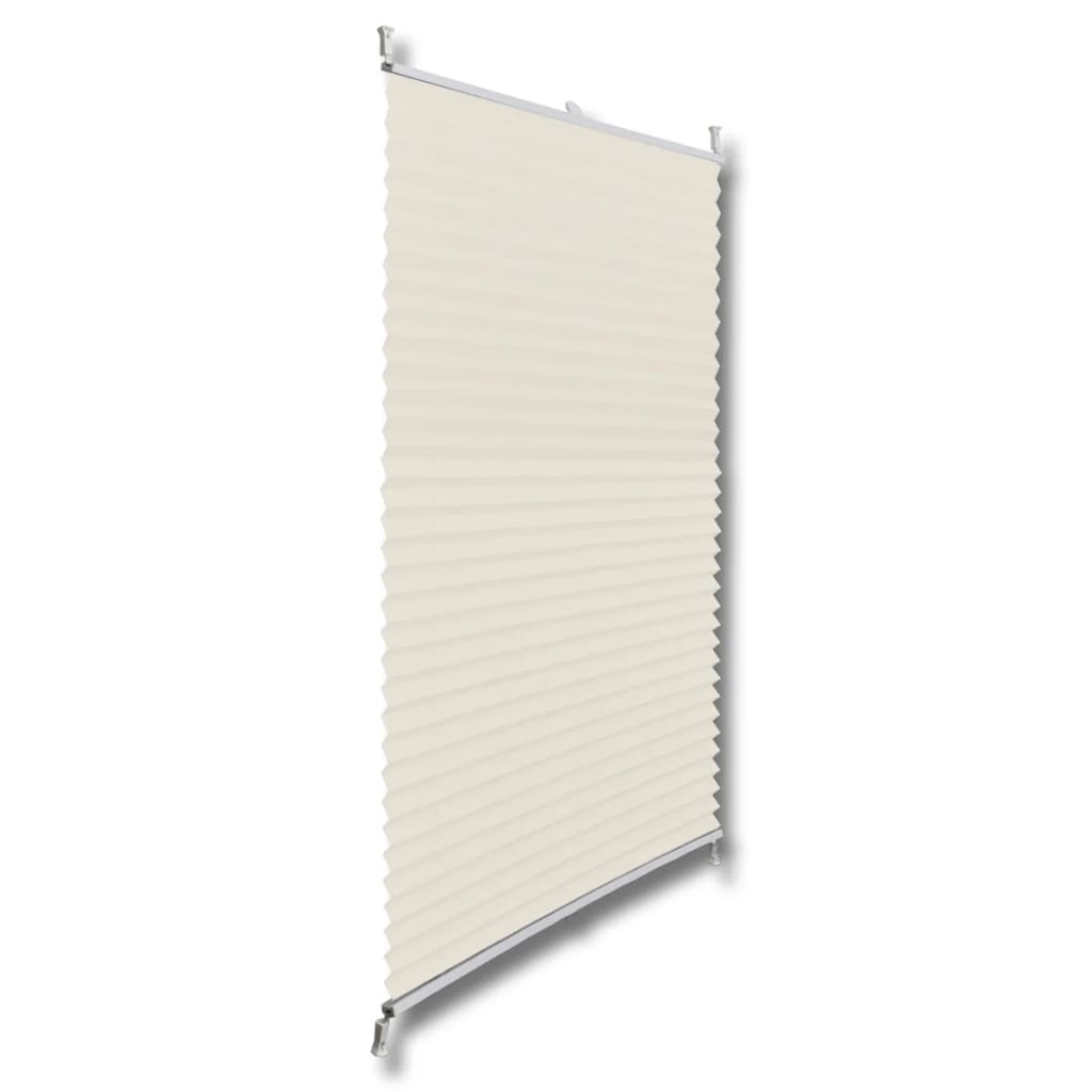 Berkfield Plisse Blind 90x150cm Cream