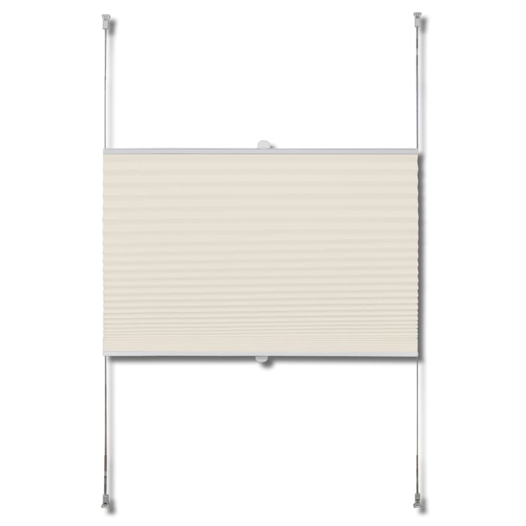 Berkfield Plisse Blind 90x150cm Cream
