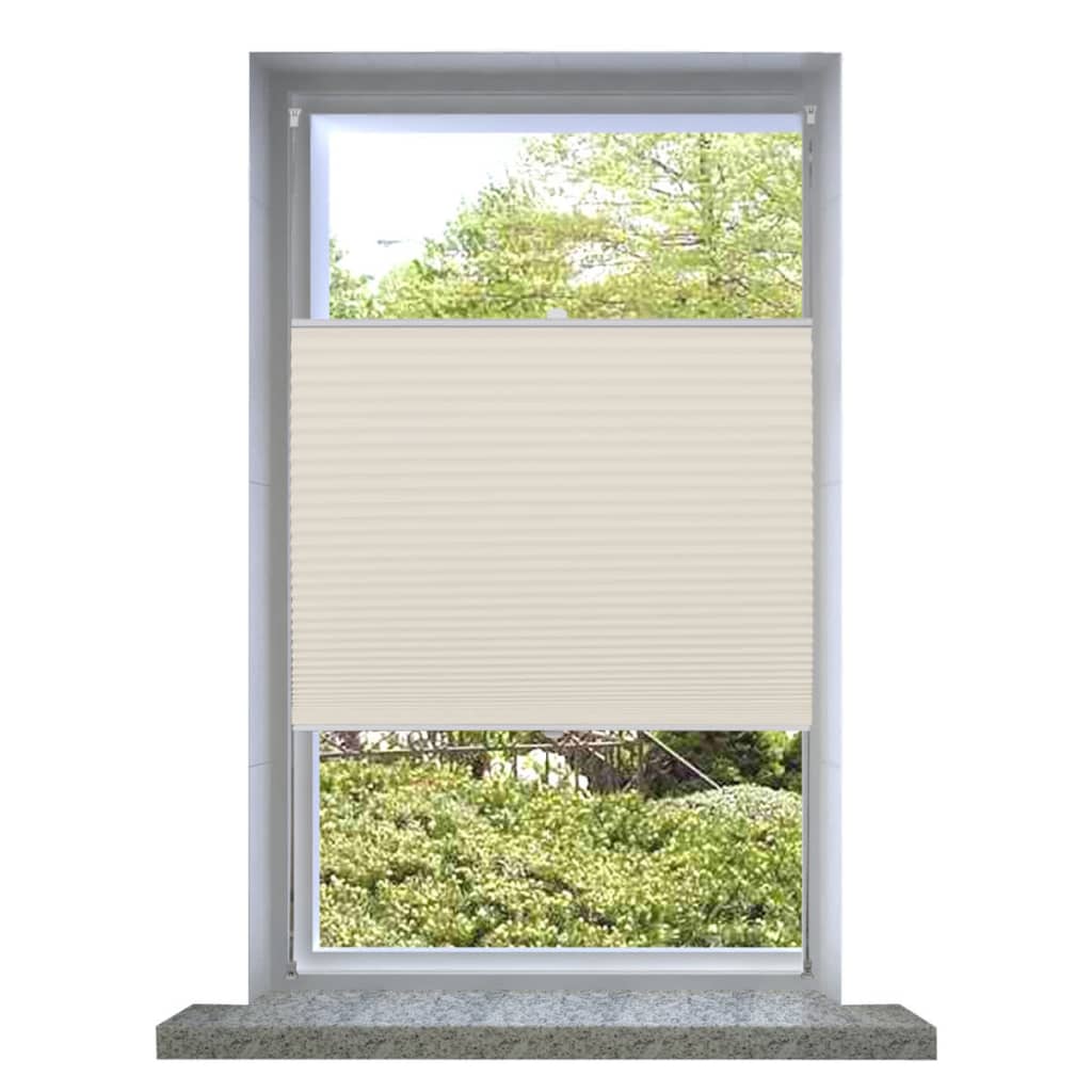 Berkfield Plisse Blind 40x100cm Cream
