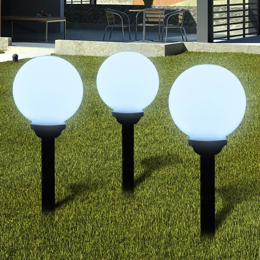 Berkfield Outdoor Pathway Lamps 3 pcs LED 20 cm with Ground Spike