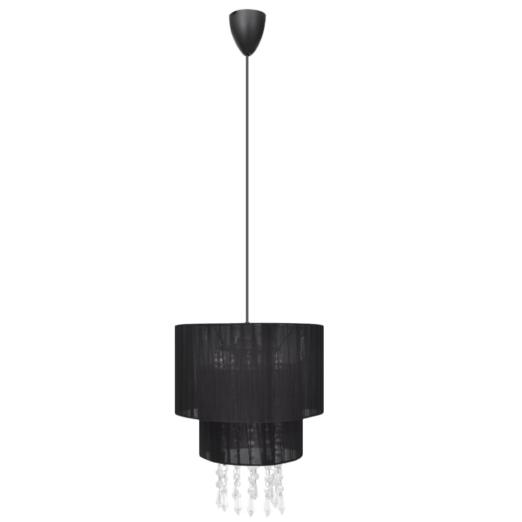 Pendant Ceiling Lamp Chandelier Crystal Black