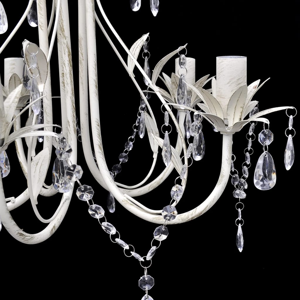 Crystal Pendant Ceiling Lamp Chandelier Elegant 5 Bulb Sockets