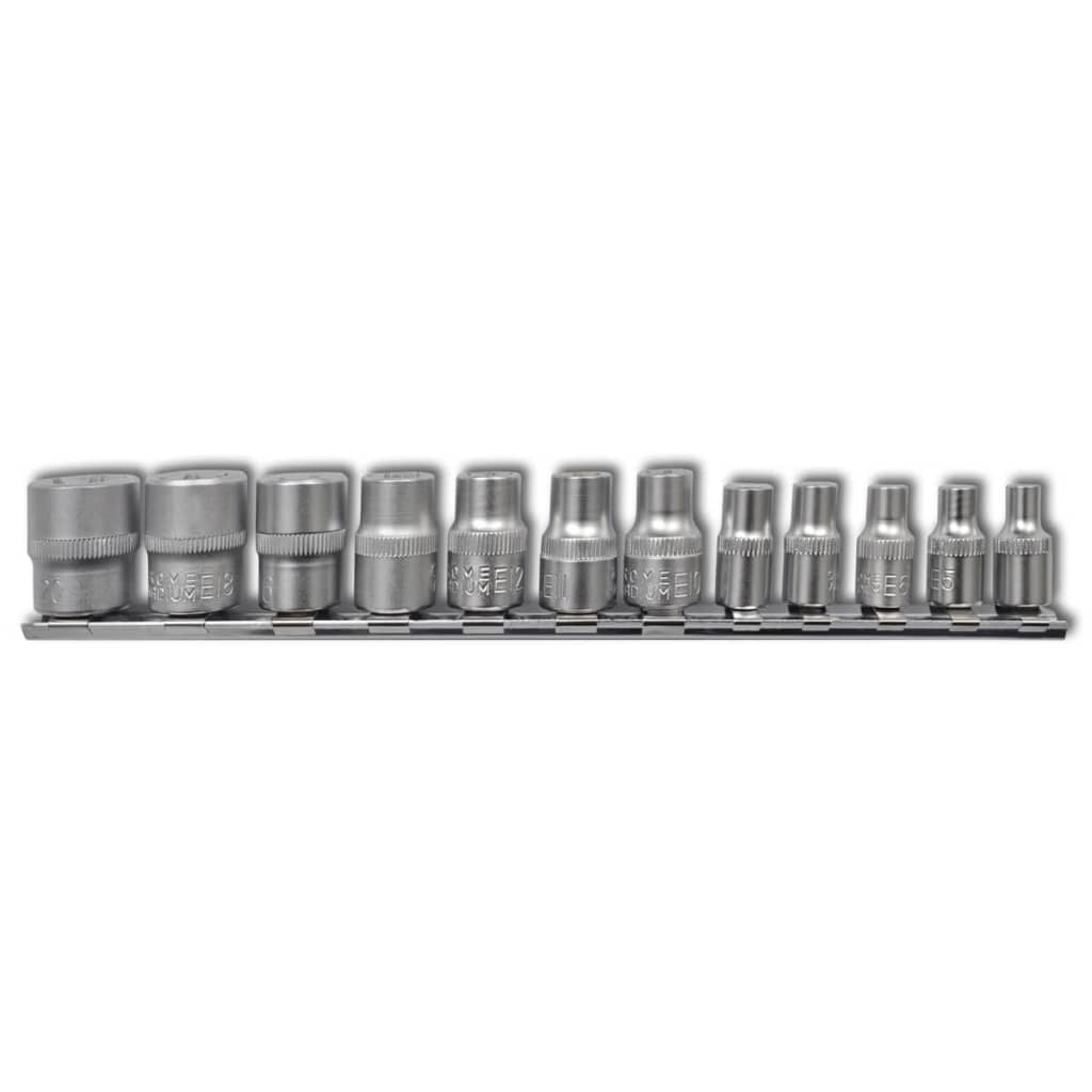 Berkfield Torx Star Socket Set 12 pcs with Clip Strip