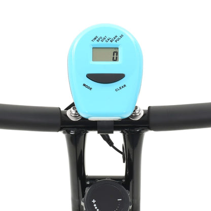 Berkfield Magnetic Exercise X-Bike with Pulse Measurement Black and Blue