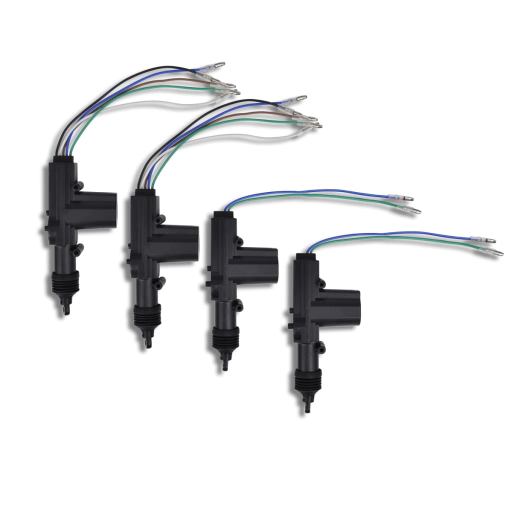 Berkfield Car Central Door Lock Kit with 2 Key Remotes for VW/Audi/Skoda&4 Motor