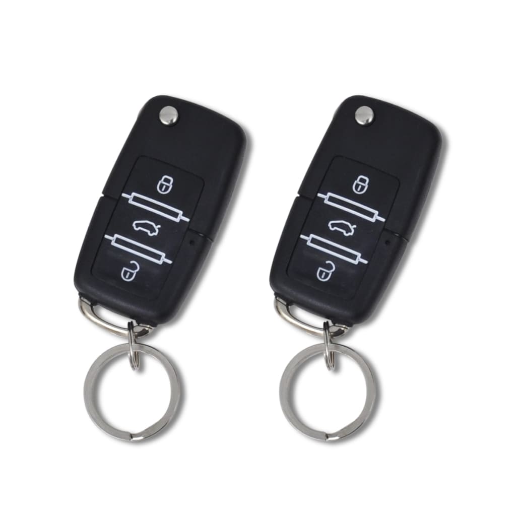 Berkfield Car Central Door Lock Kit with 2 Key Remotes for VW/Audi/Skoda&4 Motor