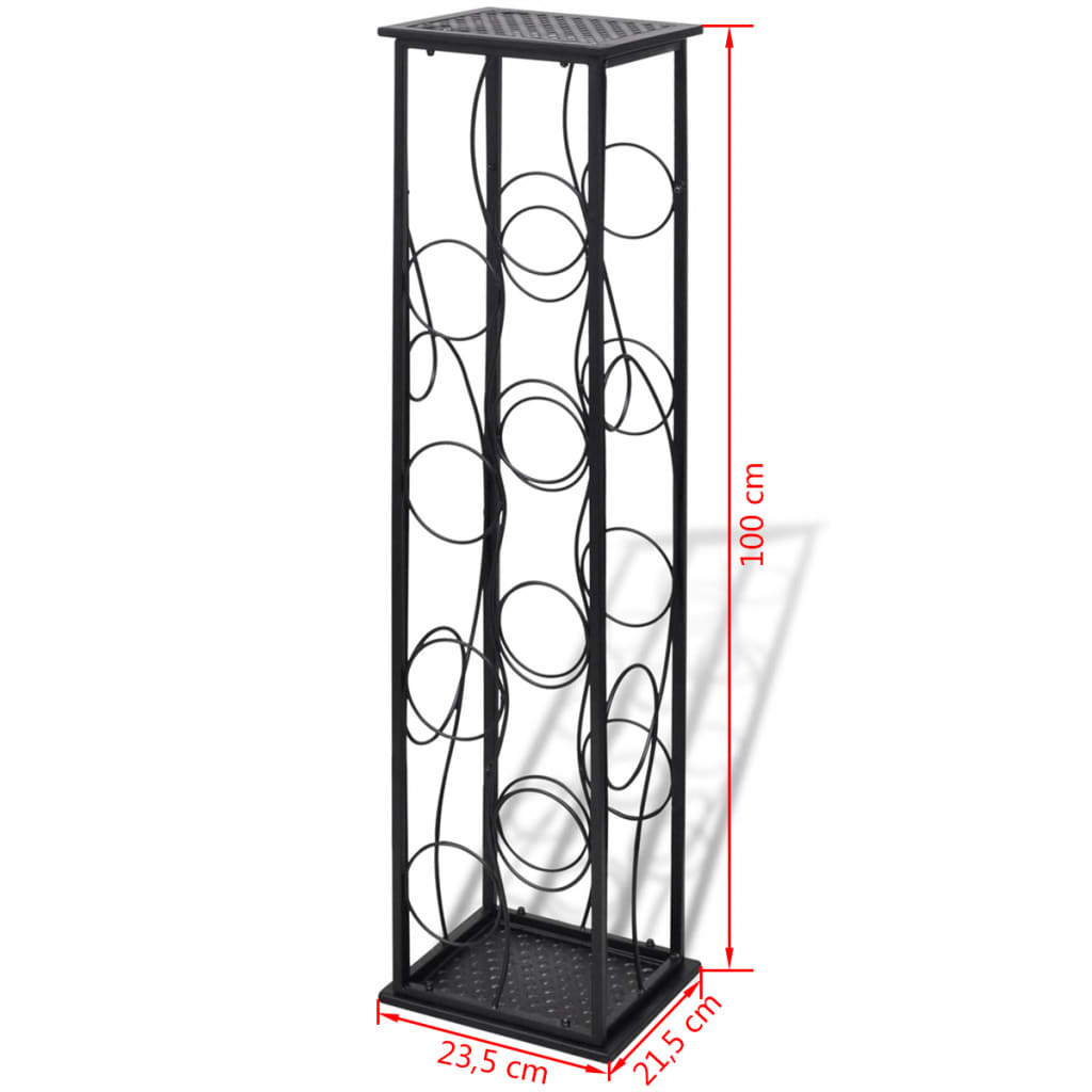 Berkfield Wine Rack for 8 Bottles Metal