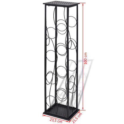 Berkfield Wine Rack for 8 Bottles Metal