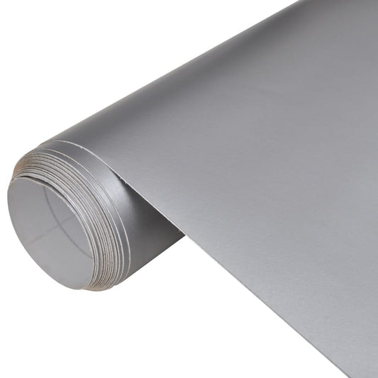 Berkfield Car Film Matt Silver 200 x 152 cm Waterproof Bubble Free
