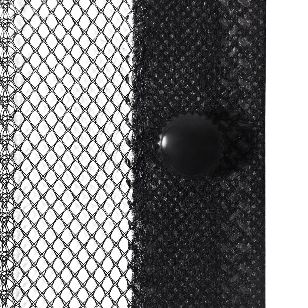 Berkfield Insect Door Curtain 210 x 100 cm 2 pcs Magnet Black