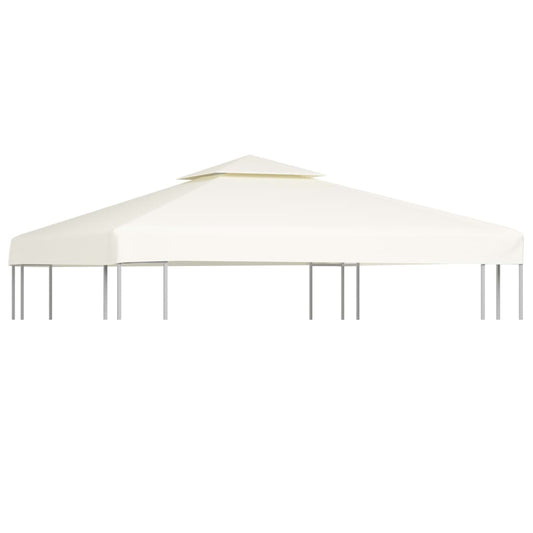 Berkfield Gazebo Cover Canopy Replacement 310 g / m�__ Cream White 3 x 3 m