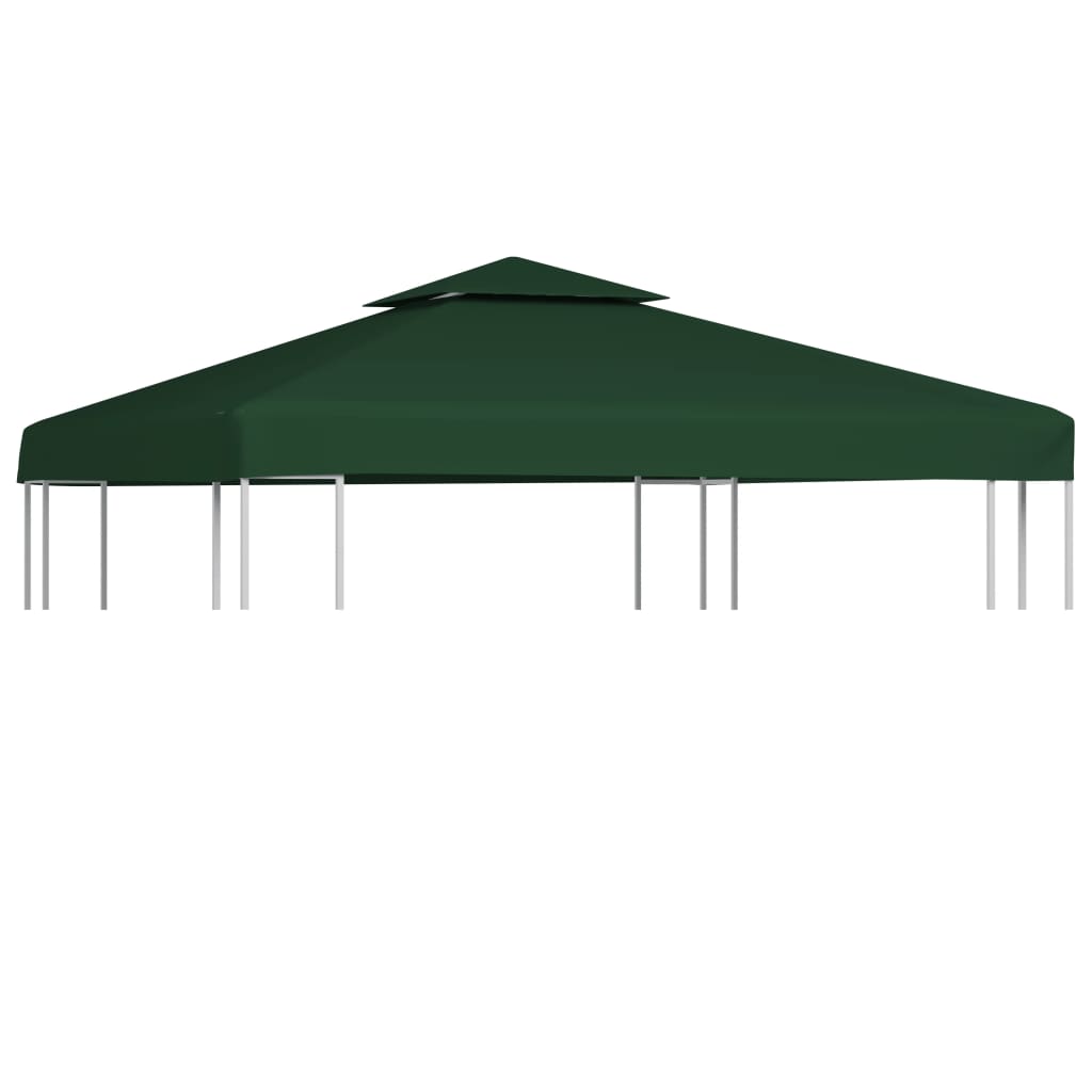Berkfield Gazebo Cover Canopy Replacement 310 g / m�__ Green 3 x 3 m